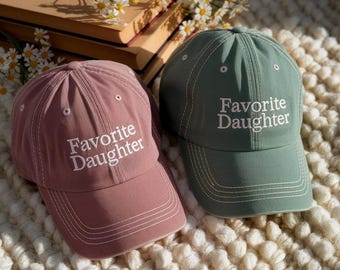 Embroidered Favorite Daughter Hat : Fall Fashion Cozy Hat Cap