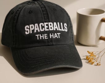 Spaceballs the Hat Embroidered Baseball Washed Hat ,Cap Gift