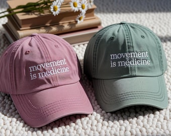 Movement is Medicine Embroidered Crewneck Hat