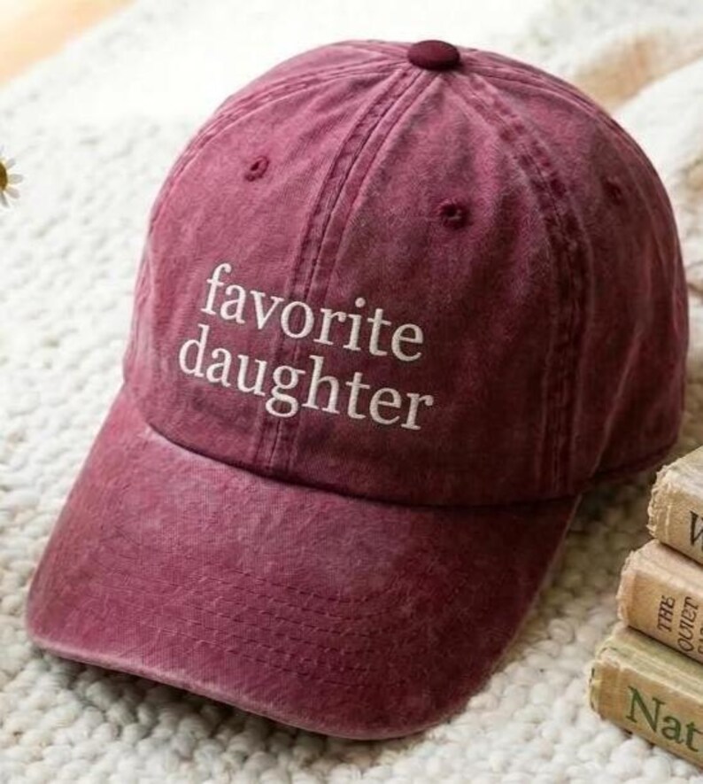 Favorite Daughter Embroidered Dad Hat Low Profile Custom Strap Back Unisex Adjustable Cotton Baseball bild 2