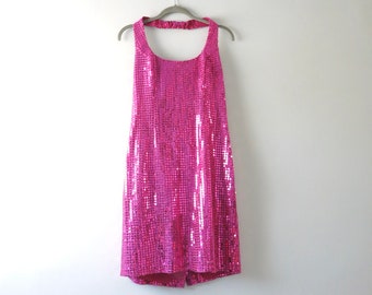 pink sequin outfit