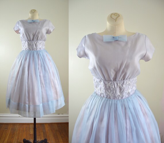 pale blue party dress