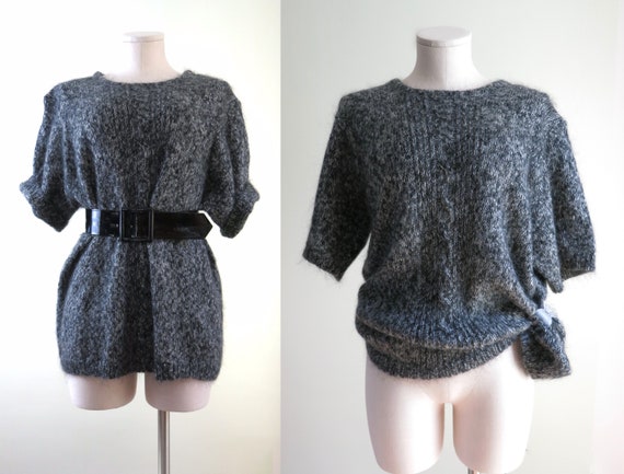 80s Mohair Sweater XL | 1980s Maggie Lawrence Moha