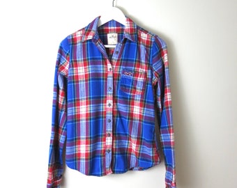 hollister womens flannel shirts