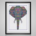 Cross Stitch Pattern Ornamental Elephant pdf counted crossstich tutorial flowers colorful intricate modern embroidery INSTANT DOWNLOAD