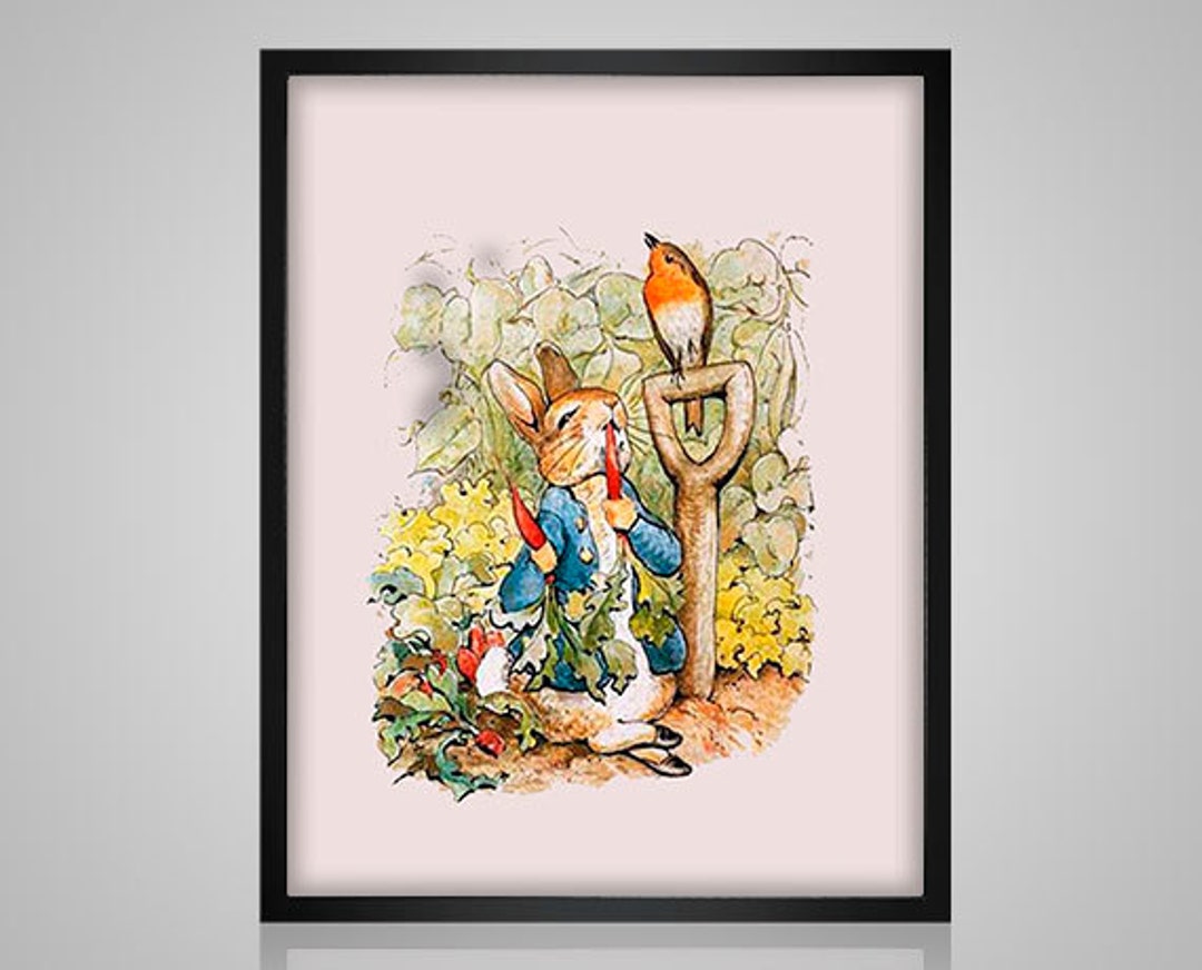 ピーターラビット - ビアトリクス・ポターの水彩イラストのクロス