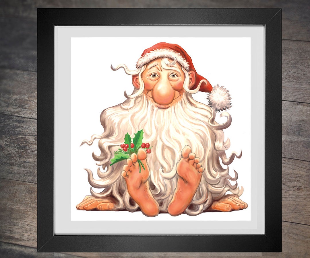 Cross Stitch Pattern Happy Hippy Santa - Christmas Holidays