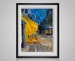 Cafe Terrace at Night - Van Gogh  Cafe Terrace on the Place du Forum dutch impressionism - cross stitch pattern - instant PDF download 