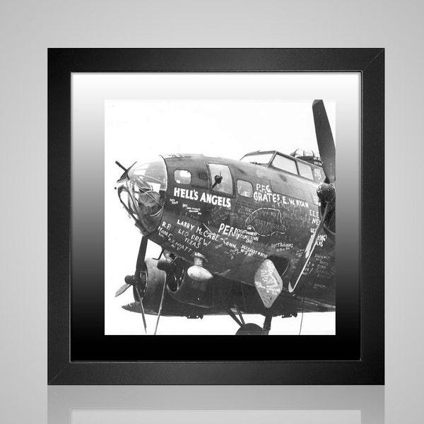Hell's Angles - WWII bomber squadron world war two 2 plane airplane mc modern needlecraft pdf cross stitch pattern INSTANT DOWNLOAD