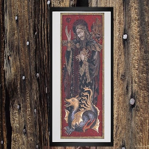 Cross Stitch Pattern Dracula Tapestry Vlad the Impaler tepes vampire creepy medieval  pdf counted crossstitch  embroidery INSTANT DOWNLOAD