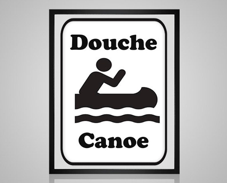 Cross Stitch Pattern Douche Canoe Funny Adult Saying Subversive Witty
