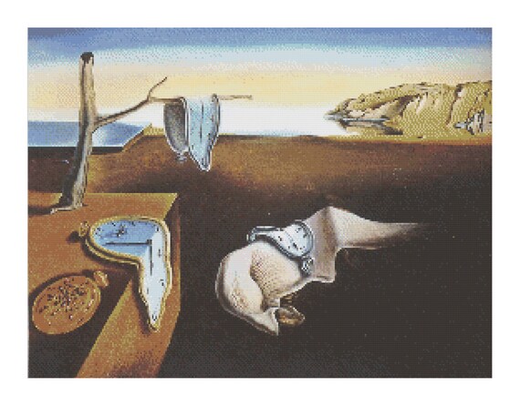 記憶の固執 - サルバドール・ダリ - 溶ける時計 シュールレアリズム