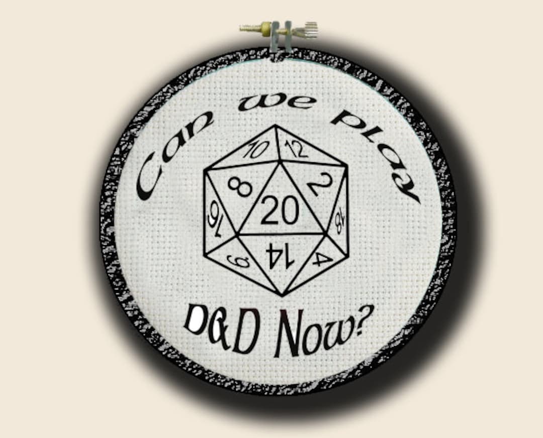 Can We Play D and D Now? - PDF Cross Stich Pattern - INSTANT DOWNLOAD ...
