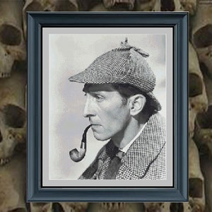 Sherlock Holmes - PDF cross stitch pattern - INSTANT DOWNLOAD