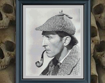 Sherlock Holmes - PDF cross stitch pattern - INSTANT DOWNLOAD