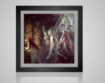 Fairies Looking Through a Gothic Arch - Fitzgerald fantasy famous painting fae fairy wee folk  pdf cross stitch pattern -  -INSTANT DOWNLOAD