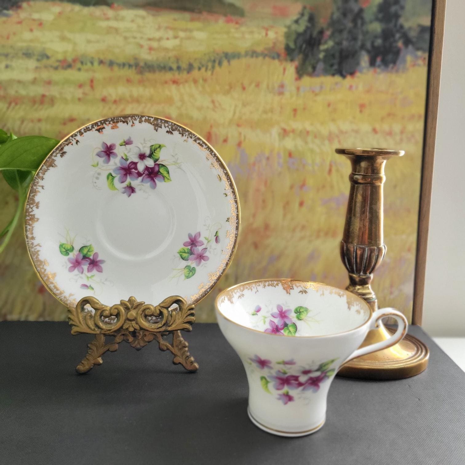 AYNSLEY English violet  陶器 AYNSLEY English violet 陶器 Aynsley Violets - Etsy