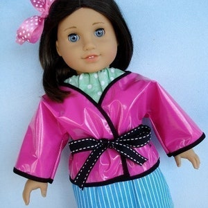 18 inch Doll Clothing Sewing Pattern -  Pants, Shorts, Skirt, Jacket, Robe and Halter Top - PDF e-Pattern