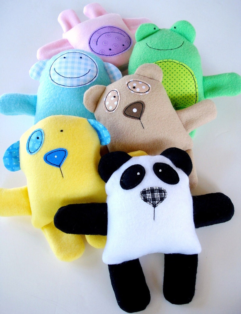 Toy Sewing Pattern PDF ePATTERN for Baby Animal Softies image 3
