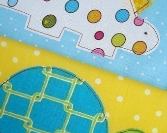 SALE - PDF ePattern Cute Critters Applique Designs - Bird, Owl, Ladybug, Turtle, Snail and Dinosaur