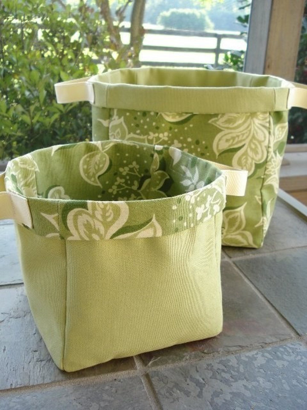 Container Sewing Pattern - PDF E-pattern for Fabric Storage Containers ...