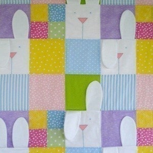 SALE PDF e-Pattern Peek-A-Boo Bunny Quilt image 4