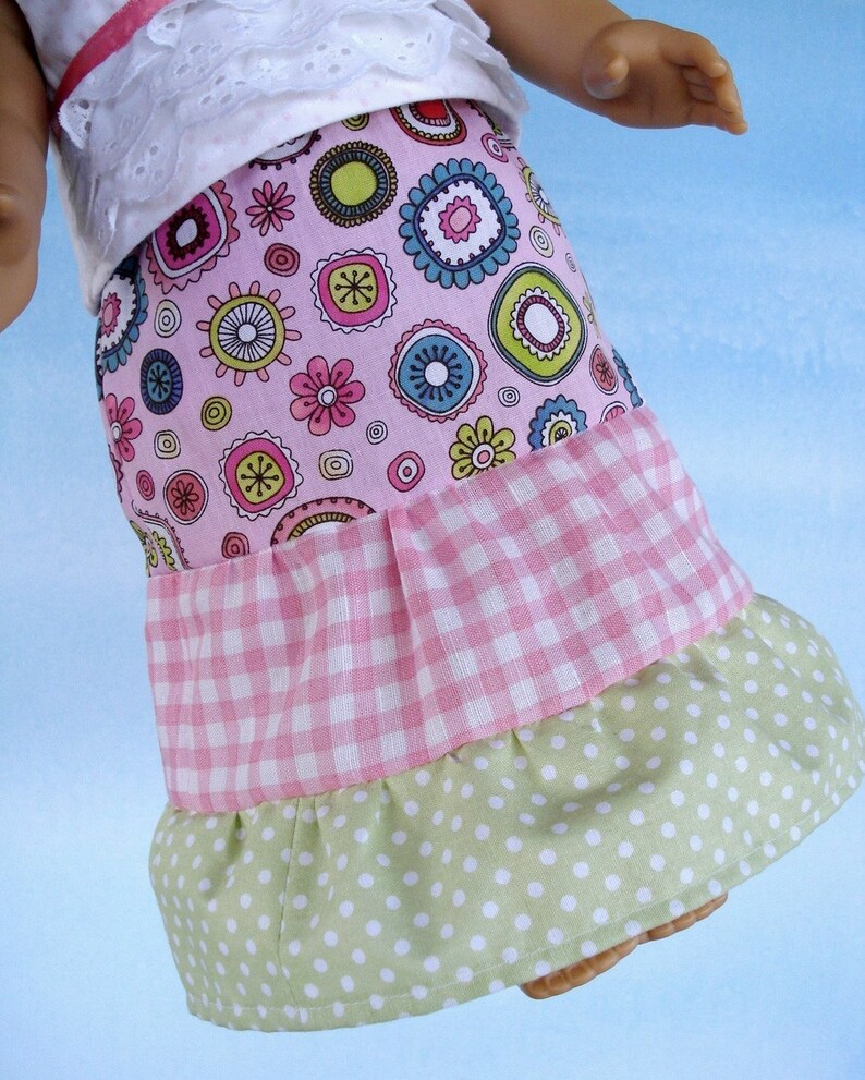 18" Girl Doll Clothes Pattern - Sewing Pattern for Girl Doll Clothing PDF e Pattern - 18 inch Doll Shirts and Skirts image 5