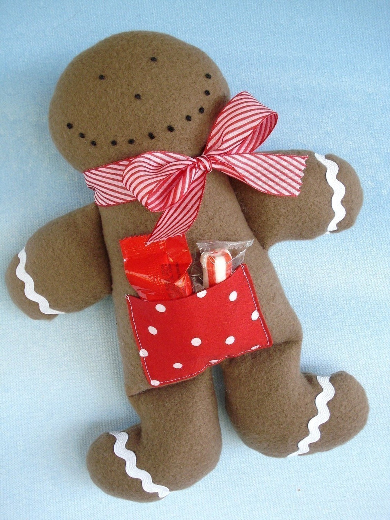 Christmas Gingerbread Man Toy Sewing Pattern PDF Epattern Etsy