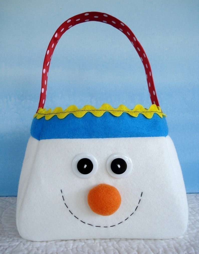 Reindeer, Snowman and Elf Christmas Holiday Bags Sewing Pattern PDF ePATTERN image 3