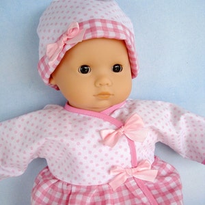 Baby Doll Clothing Sewing Pattern -  Wrap Dress - Shirt, Pants and Knot Hat 15 Inch to 16 Inch Dolls - PDF e-Pattern