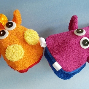 Toy Sewing Pattern for Wash Cloth Hand Puppets PDF e-Pattern image 4