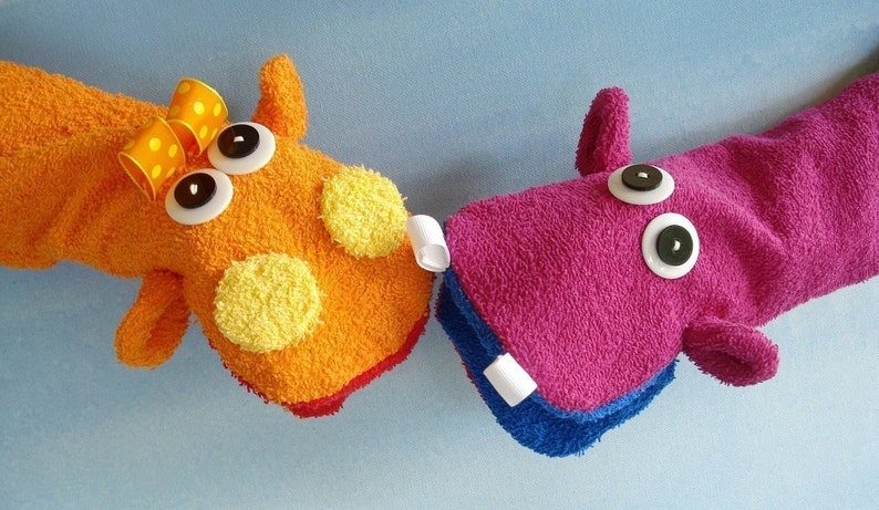 Toy Sewing Pattern for Wash Cloth Hand Puppets PDF e-Pattern image 4