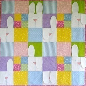 SALE PDF e-Pattern Peek-A-Boo Bunny Quilt image 2