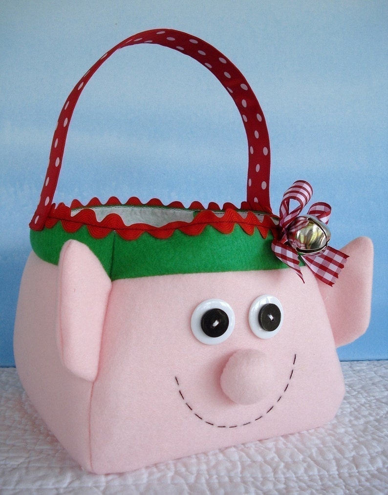 Reindeer, Snowman and Elf Christmas Holiday Bags Sewing Pattern PDF ePATTERN image 2