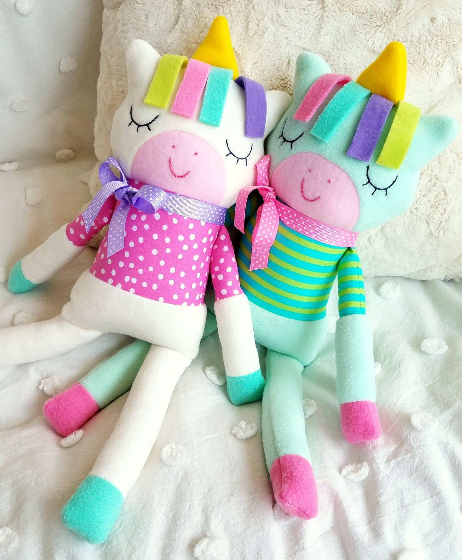 Unicorn Softie Sewing Pattern Sleepy Soft Fleece Toy Animal - Etsy