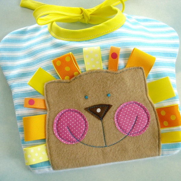 Happy Face Baby Bibs Sewing PDF e Pattern - Lion, Sun, Bunny and Tiger