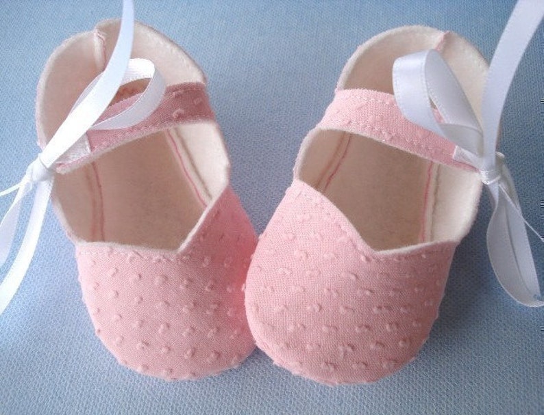 Mary Jane Sewing Pattern Simple Mary Jane Baby Shoes Booties with Ribbon Ties PDF ePattern image 5