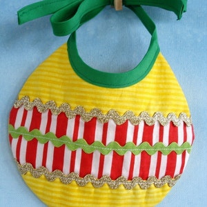 Christmas Baby Bib Sewing Pattern for Elf, Tree and Ornament PDF ePattern image 4