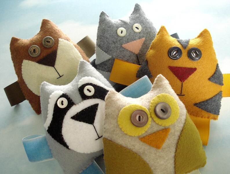 Felt Forest Critters Toy Sewing Pattern PDF Epattern Etsy