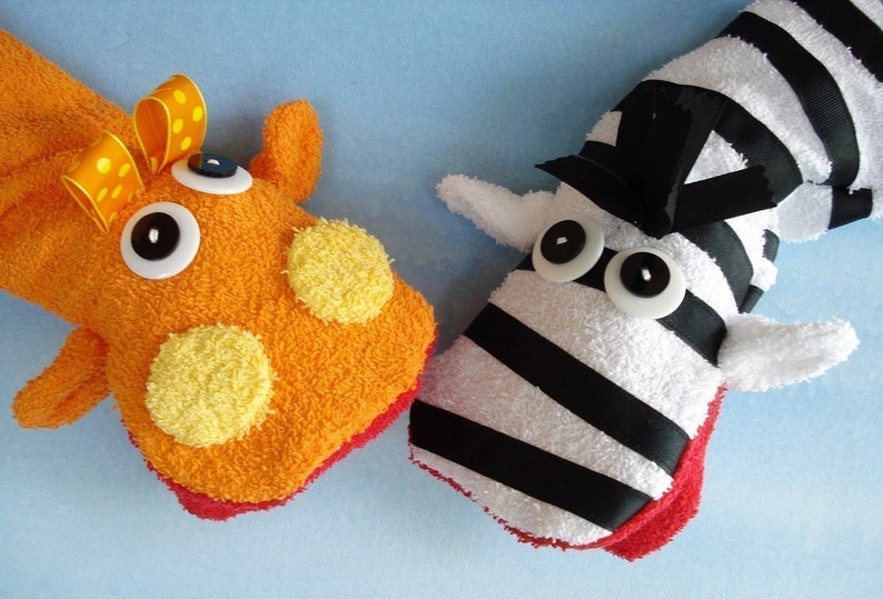 Toy Sewing Pattern for Wash Cloth Hand Puppets PDF e-Pattern image 3