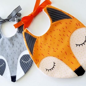 Fox Raccoon Baby Bibs PDF E Sewing Pattern image 3