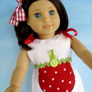 SALE - PDF e-Pattern - Strawberry and Watermelon Set for 18 Inch Dolls