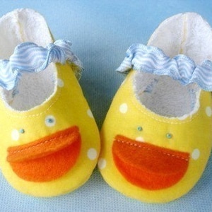 SALE PDF ePATTERN Duck Shoes, Plain Shoes and Duck Doll image 1