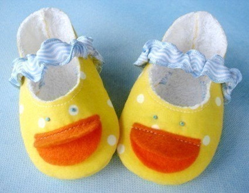 SALE PDF ePATTERN Duck Shoes, Plain Shoes and Duck Doll image 1