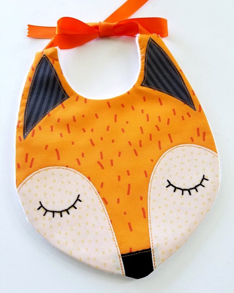 Fox Raccoon Baby Bibs PDF E Sewing Pattern image 4