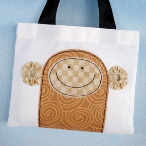 Sewing Pattern  Mini Tote Bags with Critter Appliques  image 5