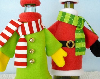 Sewing Pattern - Coat, Hat, Scarf, and Mitten Sets for Bottles - PDF e-pattern
