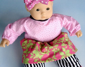 SALE - PDF e-Pattern - Baby Doll Outfits for Girls and Boys - 15 Inch to 16 Inch Dolls