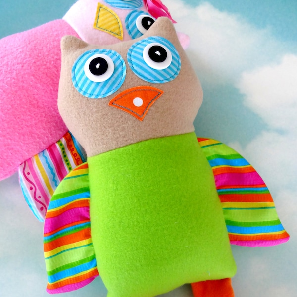 Owl Doll Sewing Pattern - PDF e-pattern