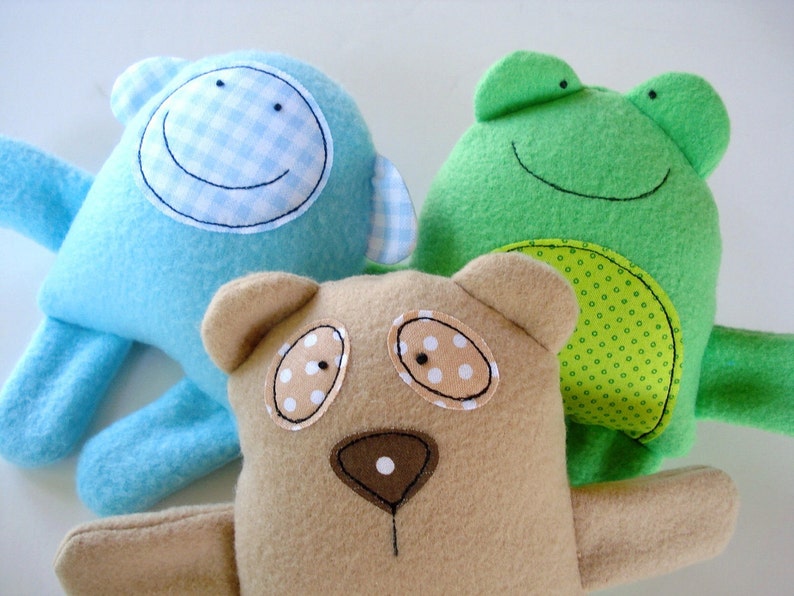 Toy Sewing Pattern PDF ePATTERN for Baby Animal Softies image 4